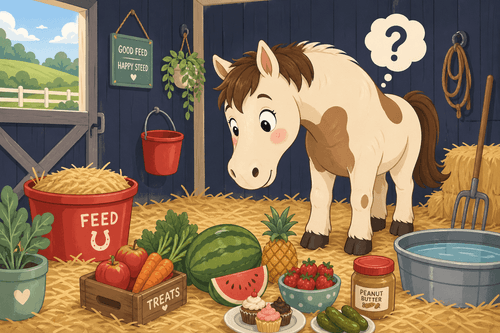 Horse Mayo Eating