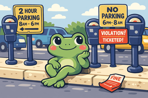Illegally Parked Frog